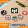 Custom - made logo embroidered cloth patches, school badges, class badges, computer flat - embroidered LOGO labels, chest badges and armbands for school uniforms, made - to - order cloth patches