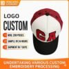 Cross - border popular baseball caps with embroidered logo and printed letters, peaked caps, advertising caps, casual caps. Custom - made embroidered cloth patches available.